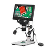 G1200 7-Inch Digital Microscope 1200x Continuous Zoom HD 12MP Industry Microscope Adjustable Stand Built product image