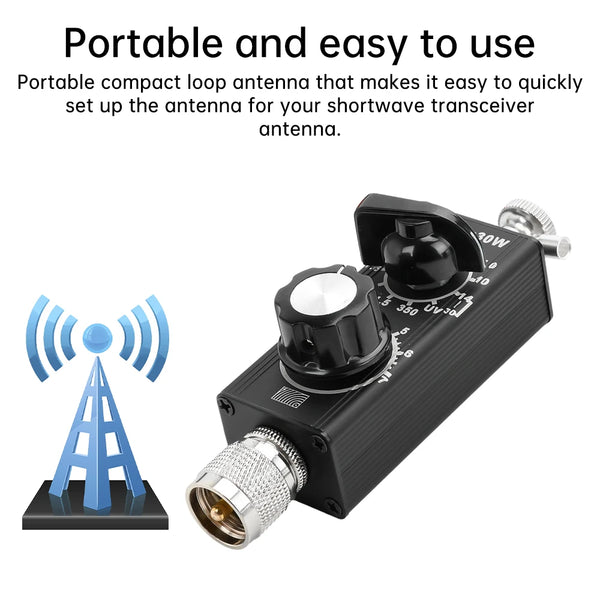 Mini ANT 30W QRP Shortwave Antenna 1.8MHz-30MHz VHF UHF Full Band DIY Tuned Antenna Kit for Transmitter Receiver