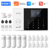 PGST 4G 2G GSM WiFi Alarm System House Home Security Protection Alarm System Kit Door Sensor Works with Tuya Smart Life Alexa