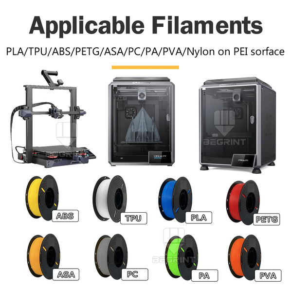 For Creality K1 Build Plate K1C Bed Ender 3 V3 Se Ender 3 S1 Pro Plate Ender 5 S1 H1H PEO PEY PEI Sheet 235x235mm build plate