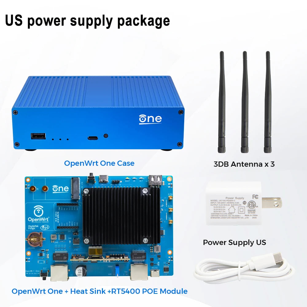 Banana Pi OpenWrt One Router Board MediaTek MT7981B Development Board Dual-band WiFI 6 Via detail image 7