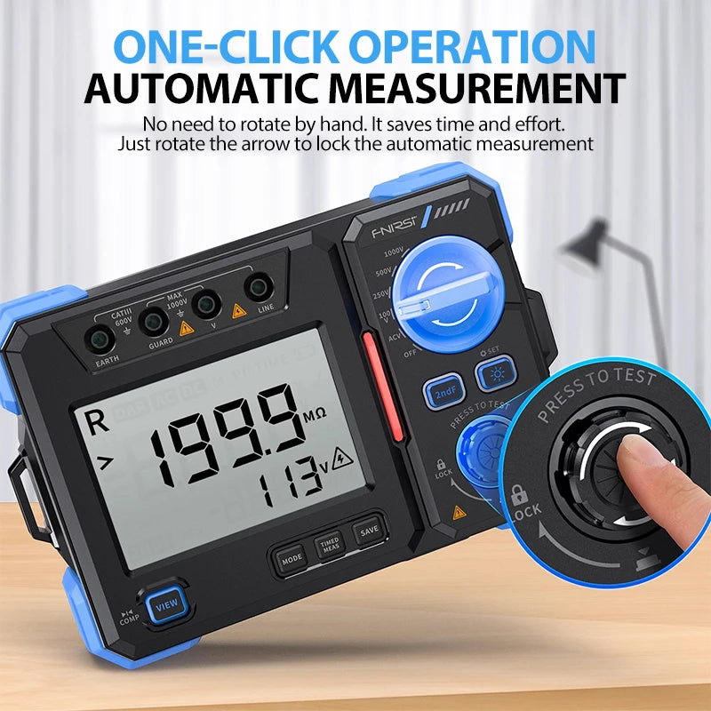 FNIRSI MRT1050 High-Precision Digital Insulation Resistance Tester detail image 2