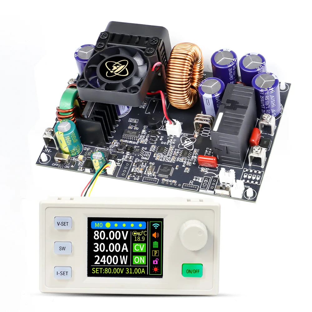 XY8030S 2400W 30A Buck DC Digital Power Supply Adjustable Step-Down Converter MPPT Charging detail image 8