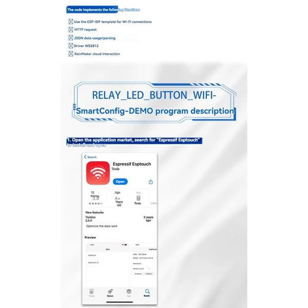 Y42A-8 Channel Relay Module 30A DC7-28/5V WIFI Bluetooth Relay Module ESP32-WROOM detail image 3
