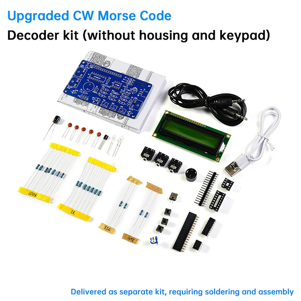 DC 5V CW Morse Code Decoder Loose Kit Audio Cipher Reader Circuit Board Welding Exercise DIY detail image 7