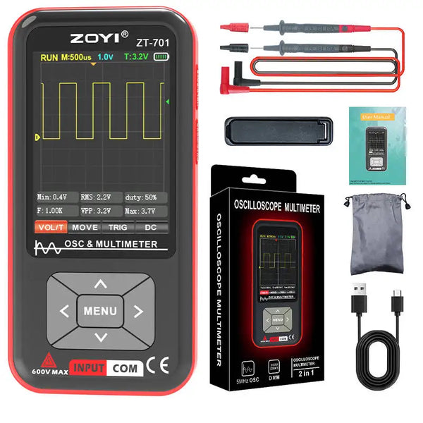 ZOYI digital oscilloscope ZT-701 handheld small portable multimeter 2-in-1 intelligent detail image 6