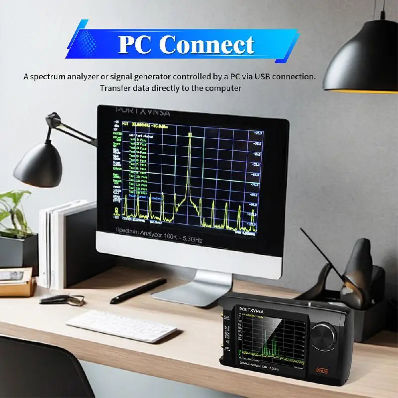 4 Inch IPS LCD SA5 Multi Functional Handheld Spectrum Analyzer 100k-5.3GHz 2-in-1 Signal detail image 5