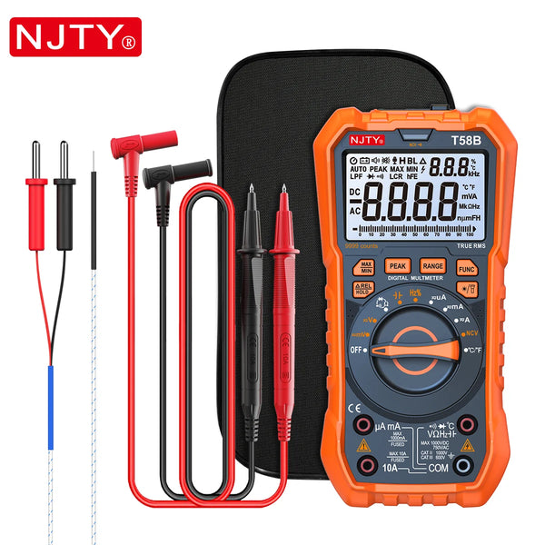 NJTY T58B T58C Inductance Digital Multimeter AUTO Range 9999 Counts Voltage Current detail image 7