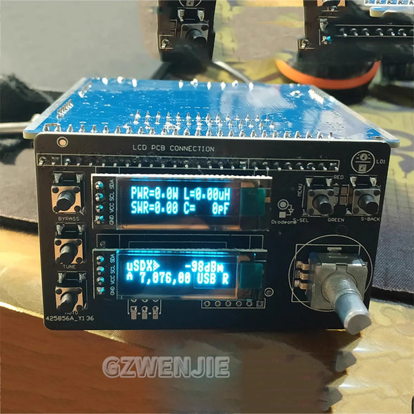 uSOTA-ATU USDX HF QRP SDR Transceiver Built-in ATU-100 Antenna Tuner with Dual OLED Displays detail image 4
