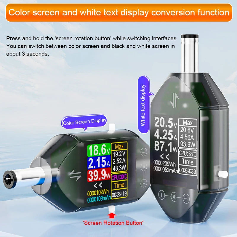 600W DC4.5-50V Max 12A High Precision Digital Voltage Current Tester DC5.5x2.5 Instrument detail image 6