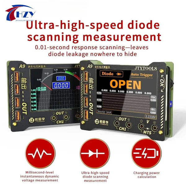 JTX A9 Waveform Multi-function Measurement Meter A9 High-Precision Voltage Current Sampling Screen Record product image