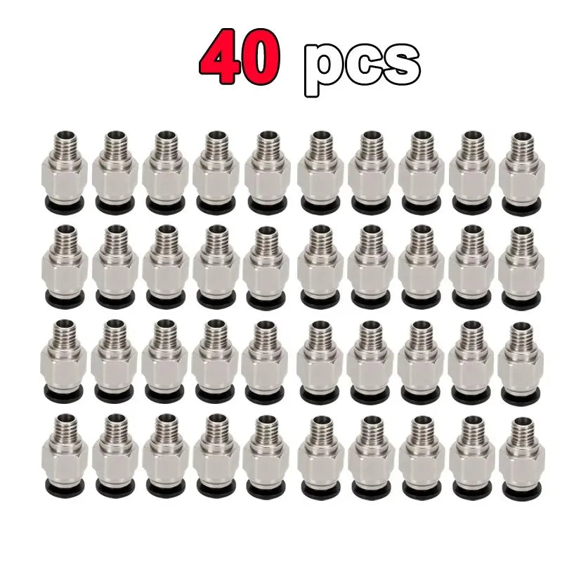 Pneumatic Fitting For Bambu Lab X1C X1 P1P P1S 3D Printer PTFE Tube 1.75mm Filament Extruder Bambulab AMS Pneumatic Connector