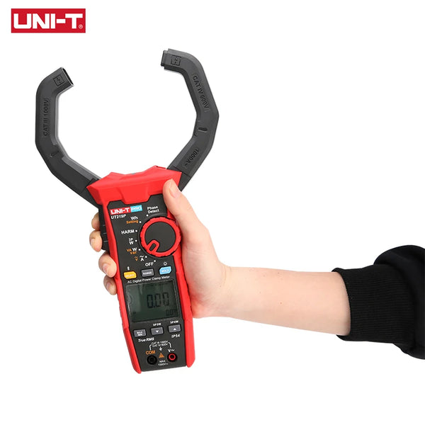 UNI-T AC Digital Power Clamp Meter UT219P 1000V 1000A True RMS Current Clamp Tester 3 phase Power Harmoni product image