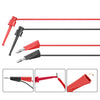 Cleqee P1308B 18pcs Multimeter Test Leads Kit with Replaceable Needles Alligator Clips 4mm Banana Plug to test Hook Clips Set