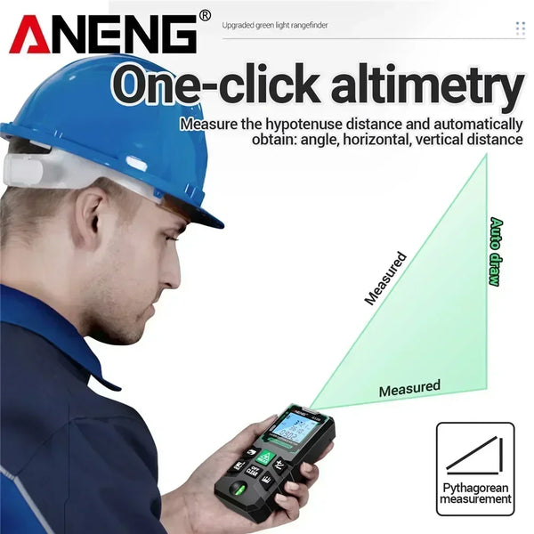 ANENG G50/G70/G100/G120 Green Laser Distance Meter Autonomous Benchmark Rangefinder 0.5~1 detail image 2