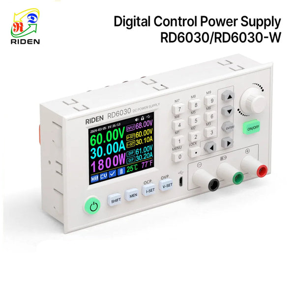 RD RD6030 RD6030W 60V 30A DC Adjustable Step Down Voltage Bench Regulated Power Supply Buck Converter Bat product image