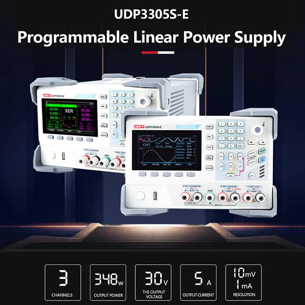 UNI-T UDP3305S-E Programmable Adjustable DC Power Supply Laboratory 30V 5A Voltage Regulator 4 Channels H product image