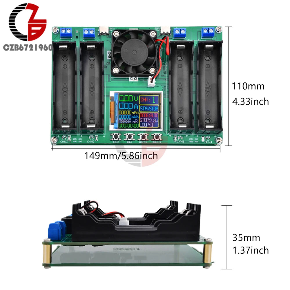 18650 Lithium Battery Capacity Tester Module MAh MWh Digital Battery Power Detector Module detail image 6