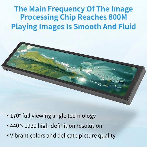 11.26 Inch USB Type-C Secondary Screen IPS 1920x440 Display Video Player Electronic Photo detail image 2