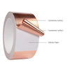 Conductive Dual Sided Copper Foil Tape EMI Shielding Anti Interference Self Adhesive Anti Snail Protection for Electronics