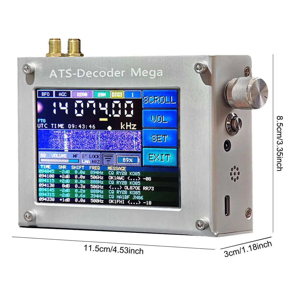 ATS-Decoder Radio Receiver FM RDS AM LW MW SW SSB DSP Si4732 Portable Shortwave Radio detail image 6