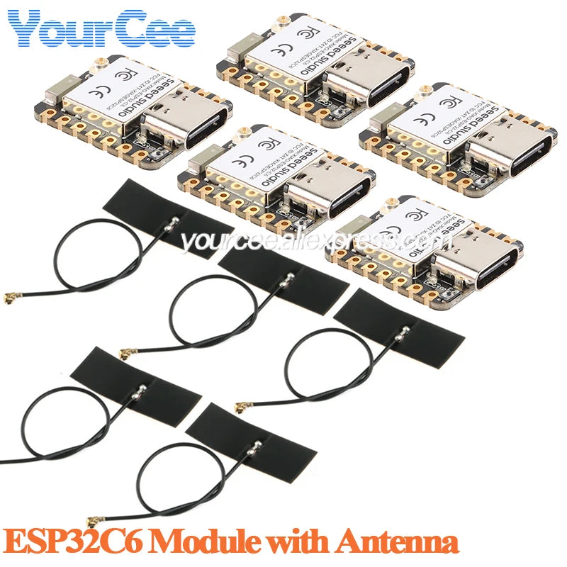 10pcs/1pc ESP32 Seeed Studio XIAO ESP32C6 WiFi 6+Bluetooth-compatible Ble 5 Zigbee Matter detail image 25