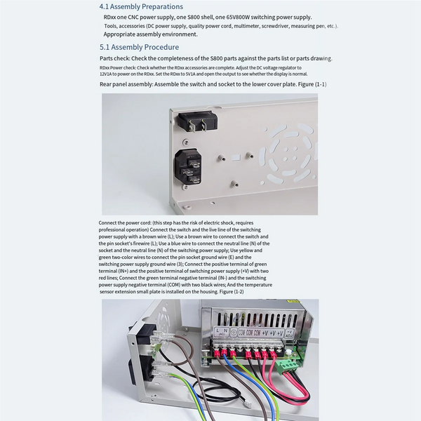 HOT NEW RD RD6012 RD6018 Switch Power Supply 65V 800W Digital Power Supply Case S800 for detail image 5