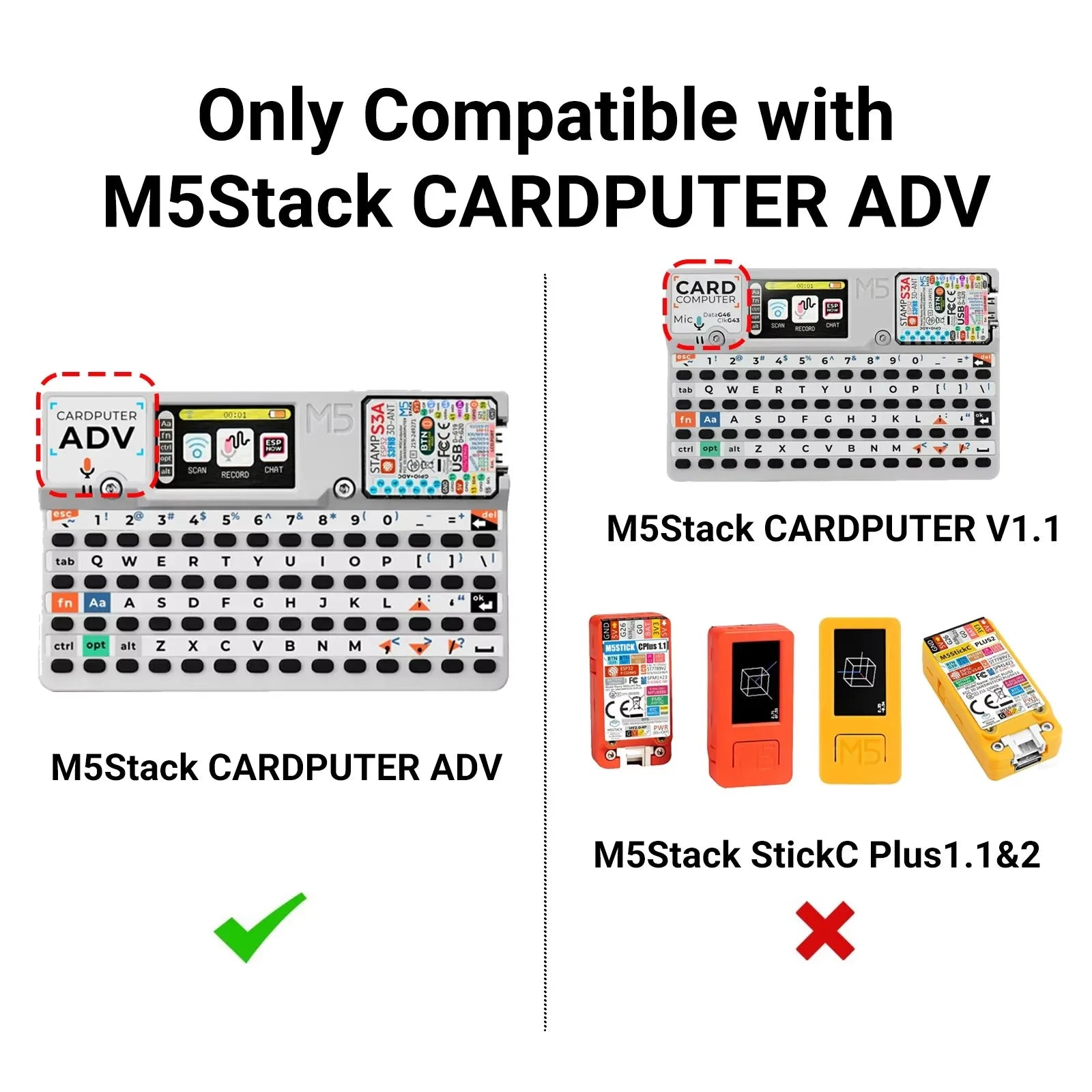 Upgraded 2-in-1 RF Module For M5Stack Cardputer ADV NRF24+CC1101 Compatible, 2.4GHz 433MHz detail image 5