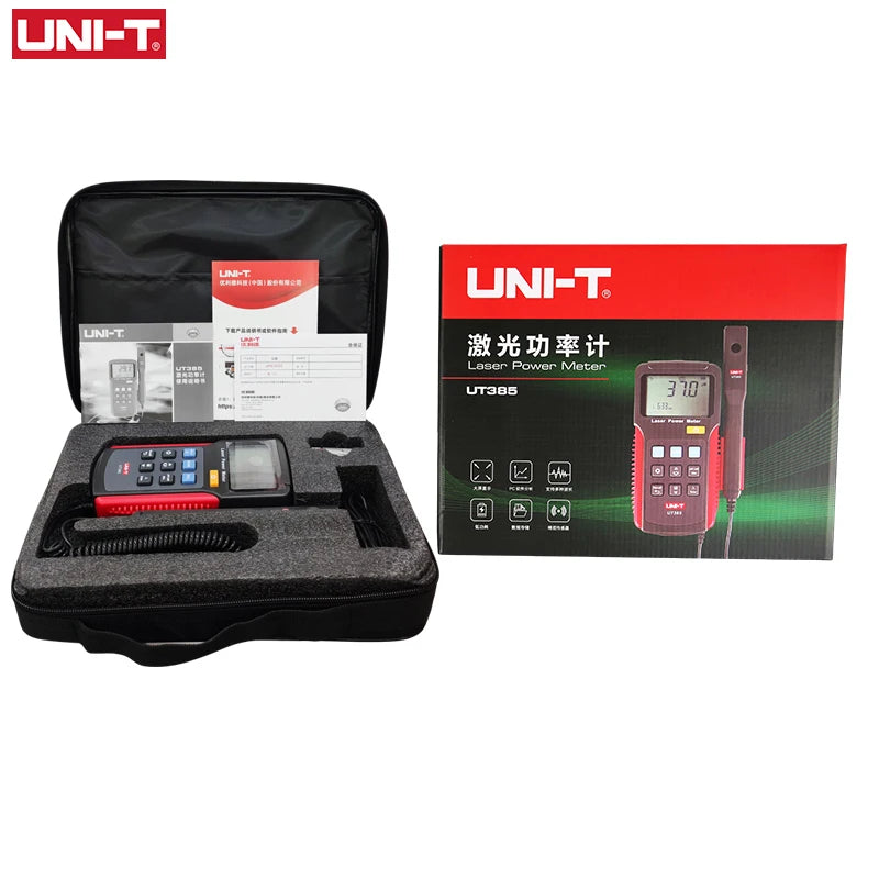 UNI-T Laser Power Meter UT385 Precision Laser Sensor Power Analyzer Laser Power Tester LCD Screen Display