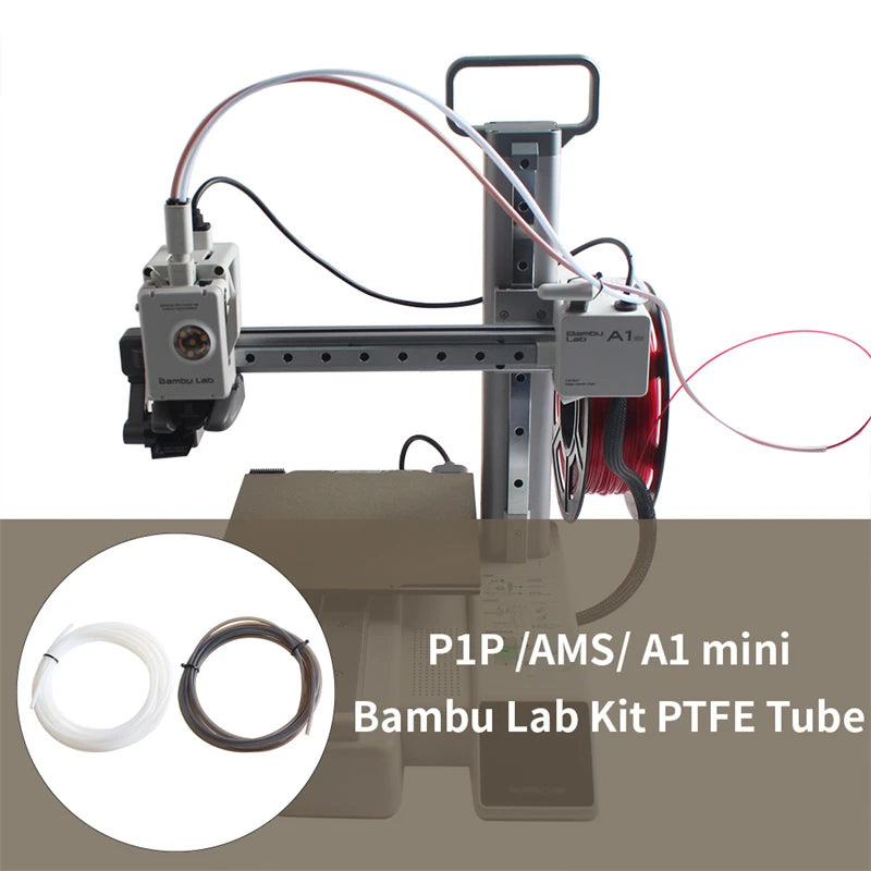 Mini 3D Printer PTFE Pipe 1.75mm Bambulab Ptfe Tube 4m White Grey AMS LITE for Bambu Lab Ptfe Tube 2.5mm 4mm Filament Parts