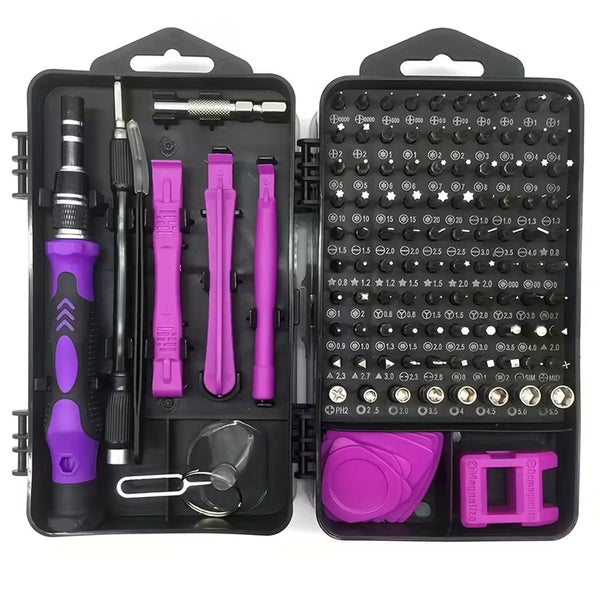 115 in 1 Precision Screwdriver Set, Electronics Repair Tool Kit for PC, Laptop, Cellphone, Watch, PS4, Vive VR, Toy, Eyeglass