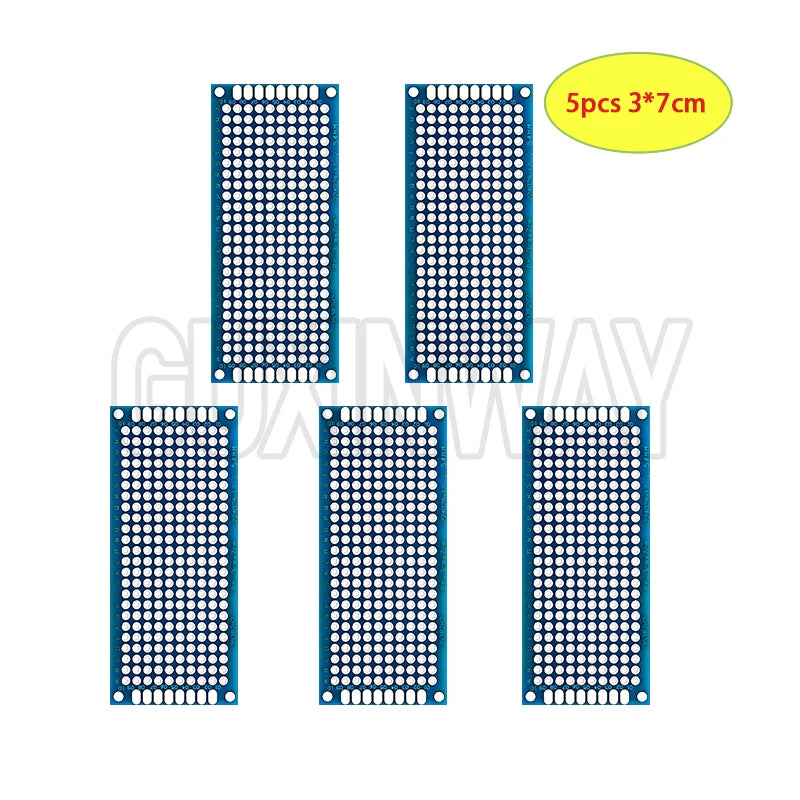 5-10PCS Prototype BoardsBlue Circuit Perfboard PCB 3x7cm 4x6cm 5x7cm 7x9cm Double Sided Circuit Boards DIY Electronic Kit