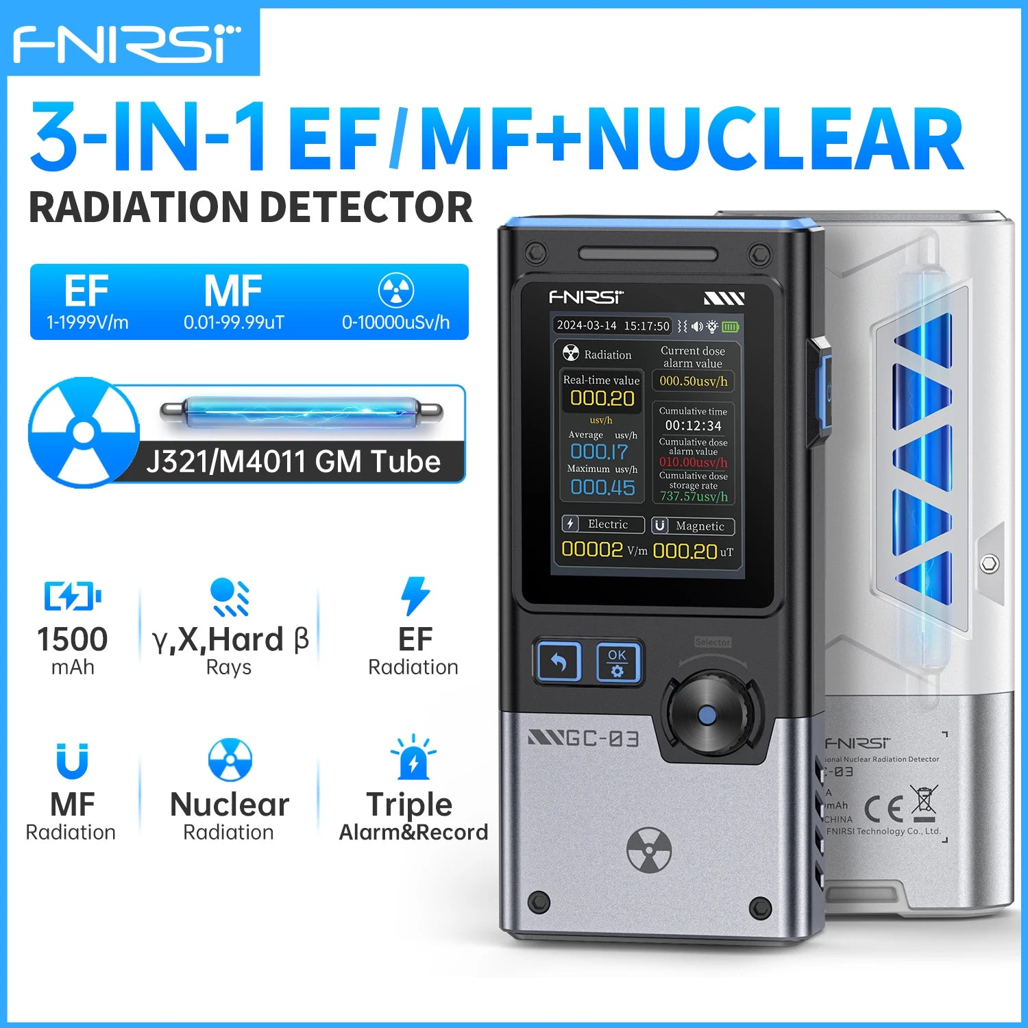 FNIRSI GC-03 3-IN -1 NR+EF+MF Detection Tool product image