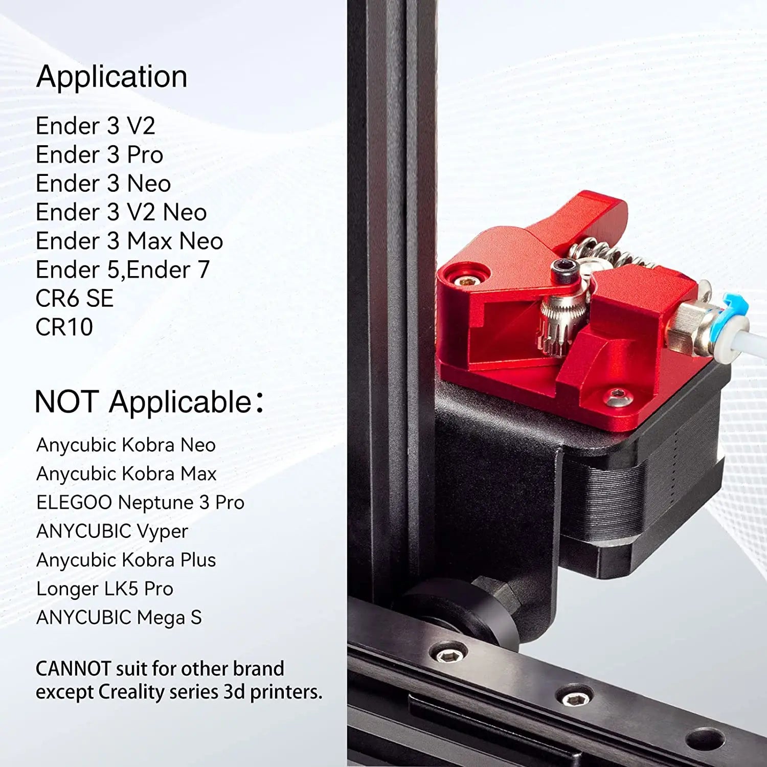 Upgrade Kit Dual Gear Extruder with Two Washers Metal Drive Feeder For Creality Ender 3 V2 Pro,Ender 3 Neo CR10 3D Printer