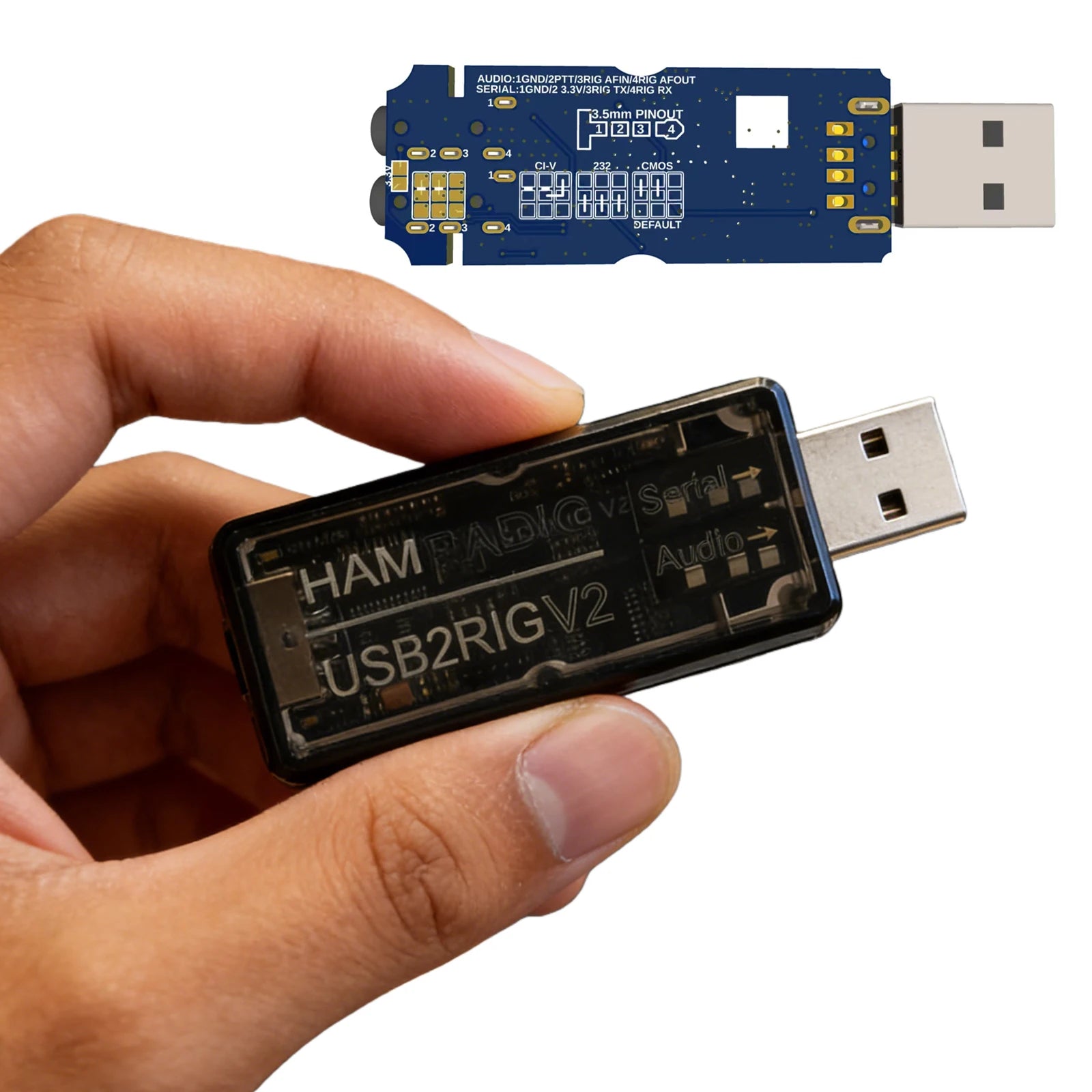 USB2RIG V2 USB Sound Card Connector Supporting PTT Control Radio Sound Adapter Amateur Radio detail image 5