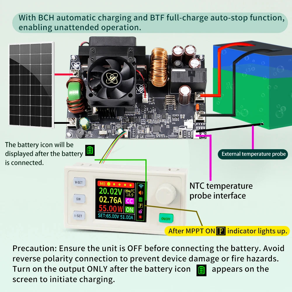 XY6550S 3250W 50A CNC Buck Power Supply Direct Current Stabilized Voltage Constant Voltage detail image 5