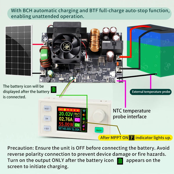 XY6550S 3250W 50A CNC Buck Power Supply Direct Current Stabilized Voltage Constant Voltage detail image 5