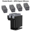 BIGTREETECH Panda Brush PX Panda Purge Shield Nozzle Wiper Print Head Cleaner Silicone Brush Mounted Scrubber For BambuLab P1 X1