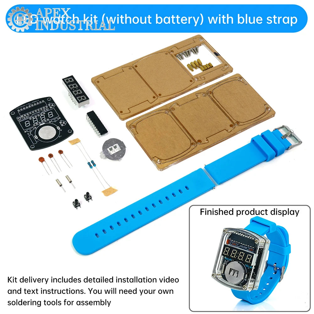 Electronic Watch DIY Kit LED Digital Tube Display Microcontroller Clock Assembly Circuit detail image 8
