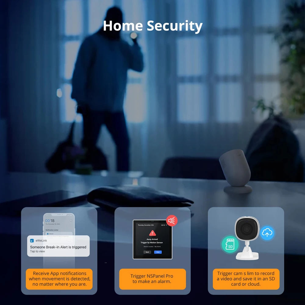 1-5PCS SONOFF SNZB-03P Zigbee Motion Sensor Trigger Smart Lighting & Home Security Works with Alexa Google Home via Zigbee Hub