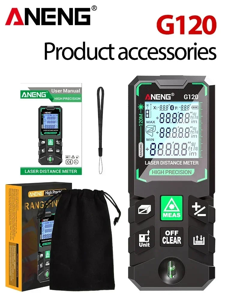 ANENG G50/G70/G100/G120 Green Laser Distance Meter Autonomous Benchmark Rangefinder 0.5~1 detail image 10