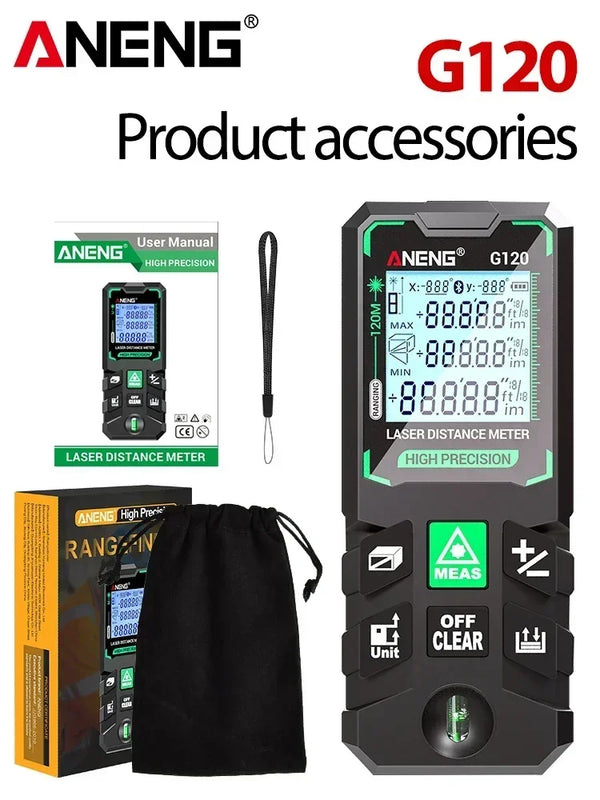 ANENG G50/G70/G100/G120 Green Laser Distance Meter Autonomous Benchmark Rangefinder 0.5~1 detail image 10