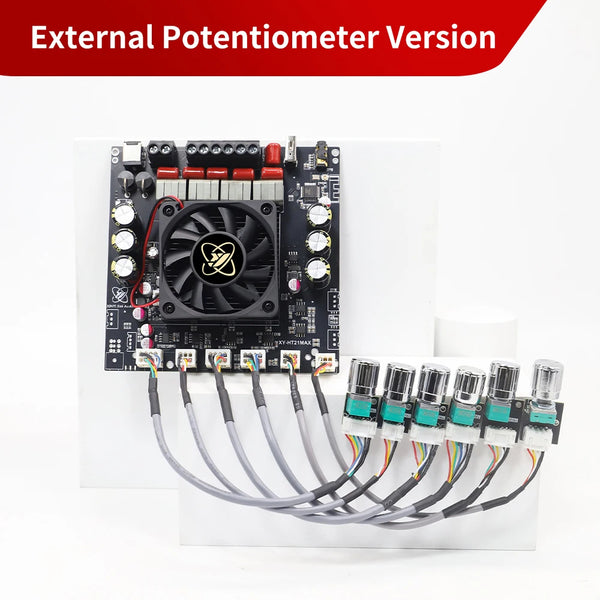 XY-HT21MAX 2.1 Channel Bluetooth Amplifier Board DC 12-42V TPA3223 Chip 200W*2+400W detail image 3