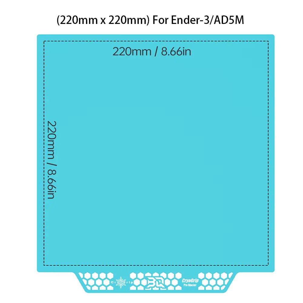 BIGTREETECH Glacier Panda Build Plate Spring Steel Cool Plate CryoGrip Double-Sided For BambuLab H2D P1 X1 A1 Kobra3 K2 PLUS