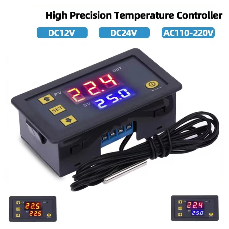 W3230 Mini Digital Temperature Controller 12V 24V 220V Thermostat Regulator Heating Cooling Control Therm product image