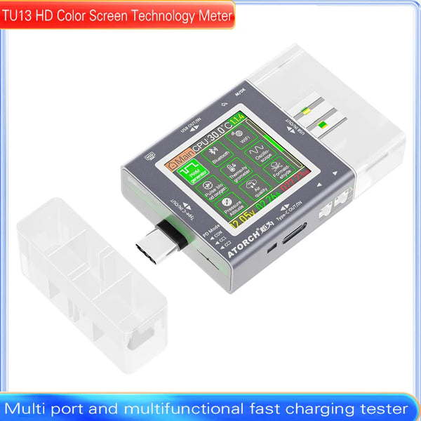 TU13 48V Type-C PD3.0 Fast charging Protocol USB Tester Voltmeter Meter Mobile Phone Charger detail image 8