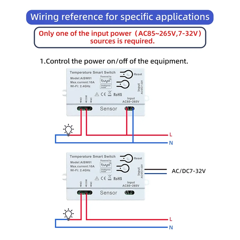 B29C-Smart Tuya Wifi Temperature And Humidity Sensor Switch With External Probe For Reliable detail image 4