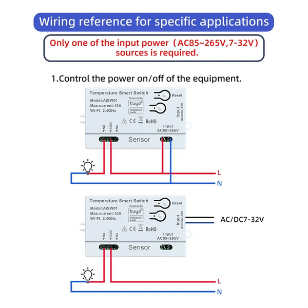B29C-Smart Tuya Wifi Temperature And Humidity Sensor Switch With External Probe For Reliable detail image 4