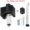 Upgrades V2 Hotend Kit For Bambu Lab P1P X1 P1S X1C Hot End Thermistor Bimetal Throat Bambulab Hardened Steel Nozzle Print Head
