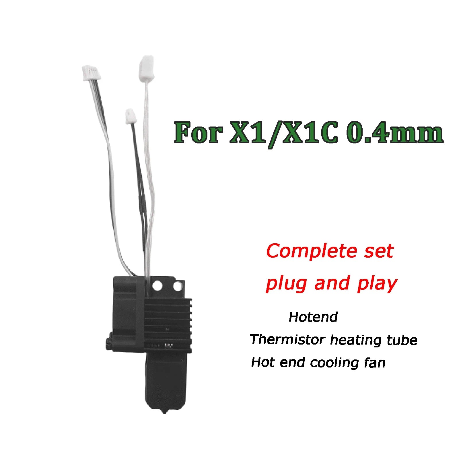 For Bambu Lab P1S Hotend Bambulab X1C Nozzle P1S P1P X1 Printhead Hardened Steel Integrated Design Prevents Material Leakage